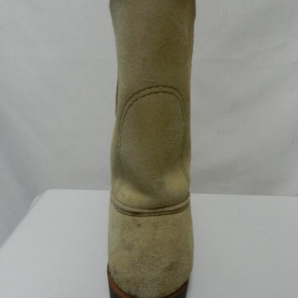 Red Wing 1188 Pecos Suede Steel Top pull-on boots Work Vintage USA Size Sz 7.5 - Picture 11 of 14